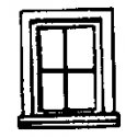 Windows -- For Outfit (Work Train) Cars pkg(8), HO, Grandt Line Products Inc 5059