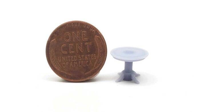 Claw Foot Dining Table -- Unpainted, HO, All Scale Miniatures 8711015