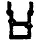 Freight Car Stirrups pkg(10) -- Straight Double Step - Side Mount, HO, Tichy Train Group 3045