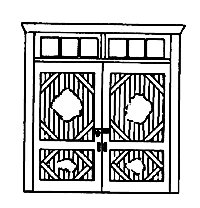 Ghost town freight door, HO, Alexander Scale 1602