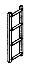 Ladder -- 4-Rung, HO, Details West 169