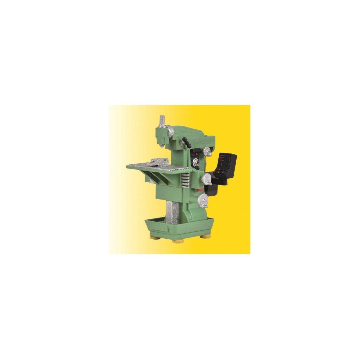 Milling Machine - Assembled & Decorated -- Green, HO, Kibri 38671