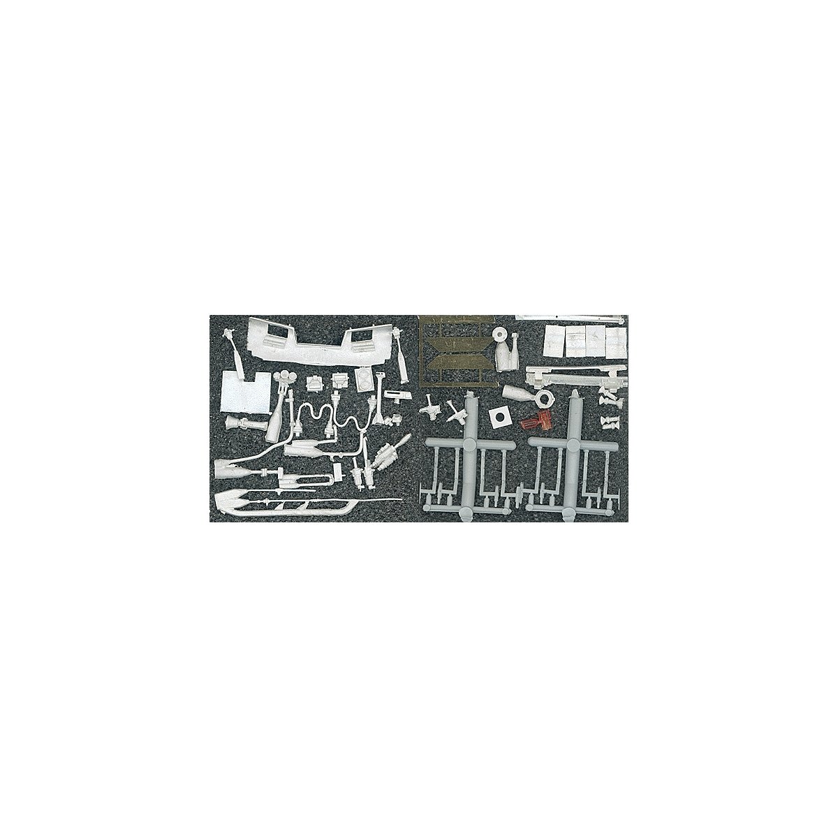 Super Detail Set for EMD GP60 Diesels -- For Santa Fe, Burlington Northern Santa Fe (47 Pieces), HO, Details West 331