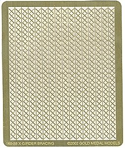 X-Bracing for Steel Girders -- 24′ Wide For Fabricating Beams, N, Gold Medal Models 16058