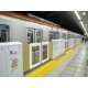 Platform Edge Barriers with Doors pkg(4) -- Use with 381-23160 and -23161, Sprues with Decals (Japan, N, Kato USA Inc 23163
