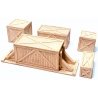 Cast Resin Freight Car Load -- Heavy Crates - Various Pieces pkg(5), HO, Chooch Enterprises 7243