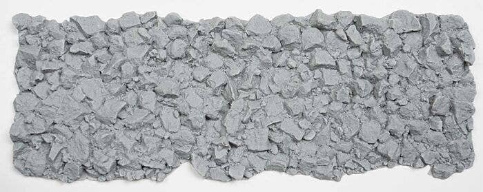 Flexible Textured Freight Car Load Sheets -- Stone Rip Rap - Large 11-1/2 x 4′ 29.2 x 10.1cm, HO, Chooch Enterprises 8600