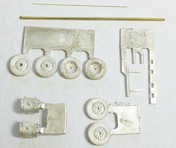 Truck w/Single Rear Axle Running Gear - Kit -- Single Rear Axle, HO, Custom Finishing 5003