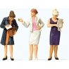 Pedestrians 1:22.5 Scale -- Standing Women pkg(3), G, Preiser Kg 44907