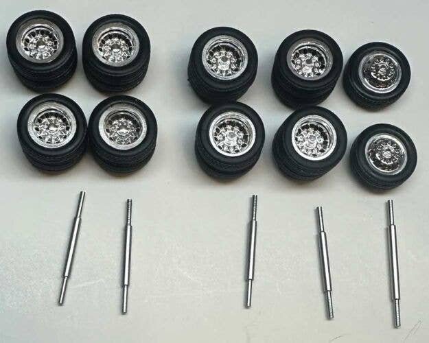 Tractor/Trailer Wheel Set -- 1.5mm, HO, HO Logistics Replicas 18855