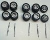 Tractor/Trailer Wheel Set -- 1.5mm, HO, HO Logistics Replicas 18855