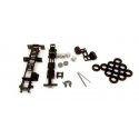 Kenworth-Peterbilt-GMC Long Chassis - Kit -- Unpainted Black, HO, Herpa Models 5485
