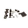 Kenworth-Peterbilt-GMC Long Chassis - Kit -- Unpainted Black, HO, Herpa Models 5485