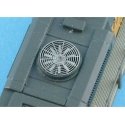 48′ Fan Grills -- No Center Plate - 10-Blade pkg(5), N, Atlas Model Railroad Co. BLMA82