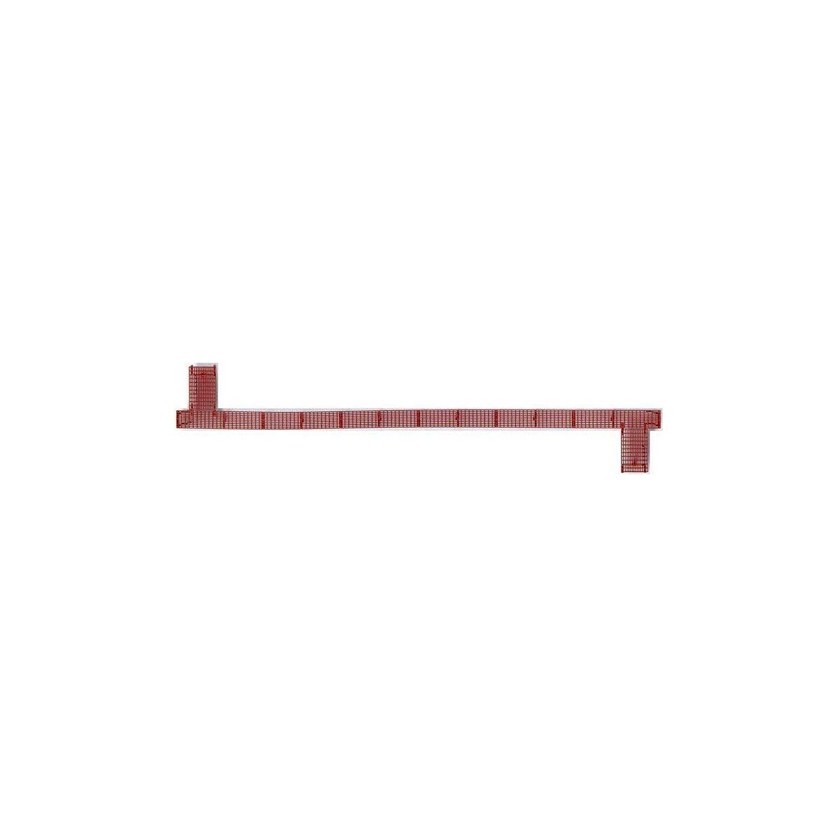 50′ Apex Running Board -- Oxide Red, HO, Kadee Quality Products 2010