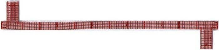 50′ Apex Running Board -- Oxide Red, HO, Kadee Quality Products 2010