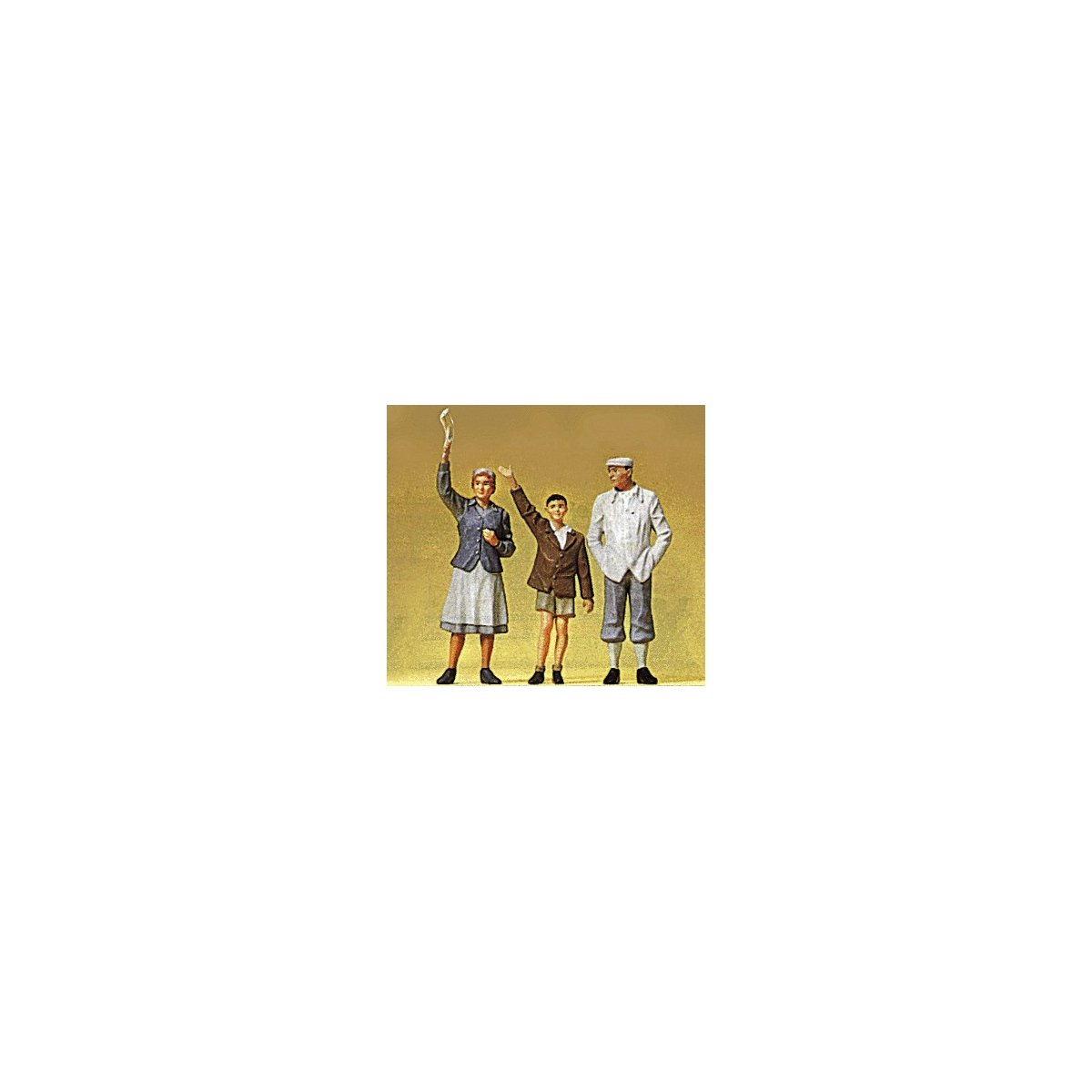 Pedestrians -- Waving People, G, Preiser Kg 45084
