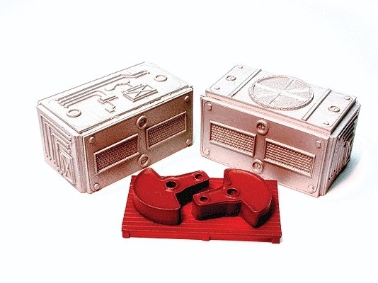 Cast Resin Freight Car Load -- Large Machines, HO, Chooch Enterprises 7250