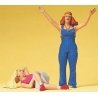 Pedestrians -- Young Women, G, Preiser Kg 45134