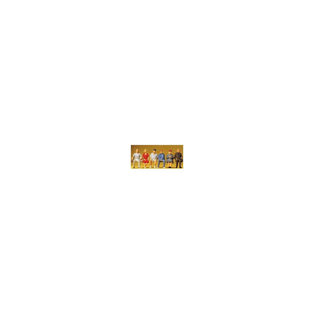 Value Series Figures -- Seated People pkg(6), G, Preiser Kg 45152