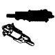 Steam Loco Pilot (Brass Casting) -- Standard Two-Cylinder Style, HO, Cal Scale 224