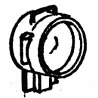 Parts for Budd Rail Diesel Cars (RDC) -- Door-Mounted Signal Lights 1 Pair, HO, Custom Finishing 341