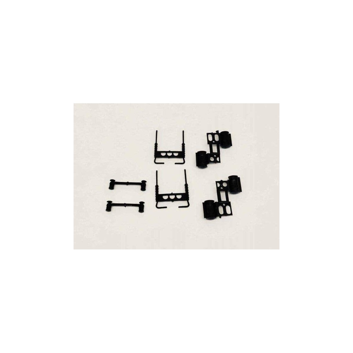 Semi Tractor Stacks, Breather, Fuel Tanks -- Unpainted, HO, Herpa Models 5501