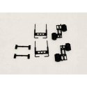 Semi Tractor Stacks, Breather, Fuel Tanks -- Unpainted, HO, Herpa Models 5501