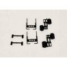 Semi Tractor Stacks, Breather, Fuel Tanks -- Unpainted, HO, Herpa Models 5501