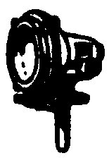 Steam Loco Headlight (Brass Castings) -- Switcher Type (Front or Rear Also Used as Back-Up Light on Bigg, HO, Cal Scale 304