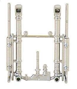 Heavy-Duty Exhaust System -- Chrome-Plated pkg(2), HO, Herpa Models 5425