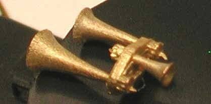 Lost Wax Brass Castings -- Leslie RS3R3 3-Chime Air Horn, HO, Cal Scale 629