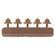 Nut, Bolt & Washer Detail -- 10` Square Nut on Bolt w/20` Washer, Styrene, Rust Color, pkg(40), HO, Tichy Train Group 8274