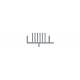 10′ Stove Chimney Pipe -- pkg(18), N, Tichy Train Group 2548