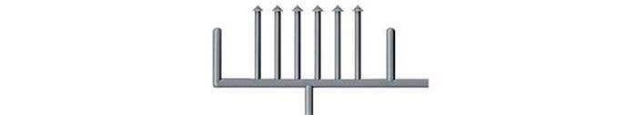 10′ Stove Chimney Pipe -- pkg(18), N, Tichy Train Group 2548