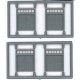 Doors - pkg(4) -- Baggage Door With Transom, N, Tichy Train Group 2515