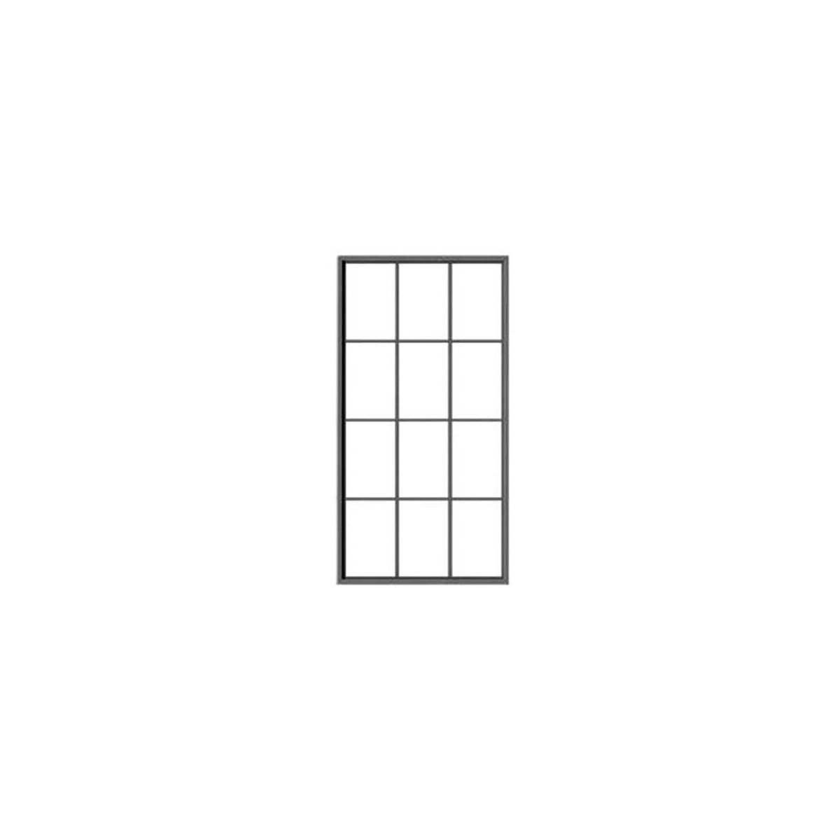12-Pane Masonry Window with Precut Glazing -- Scale 64 x 126′ 162 x 320cm pkg(4), O, Tichy Train Group 2089