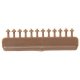 Nut, Bolt & Washer Detail -- 5-1/2` Hex Nut on Bolt w/7` Washer, Styrene, Rust Color, pkg(96), HO, Tichy Train Group 8271