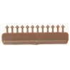 Nut, Bolt & Washer Detail -- 5-1/2` Hex Nut on Bolt w/7` Washer, Styrene, Rust Color, pkg(96), HO, Tichy Train Group 8271