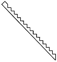 Stairs & Steps -- Stair Riser pkg(6), HO, Alexander Scale 1201