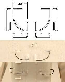 Grab Irons for RS Diesels -- Corner pkg(8), HO, Cal Scale 529