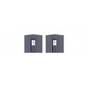 Wood Caboosee-Work Car Ends -- 1 Pair, HO, Tichy Train Group 3087