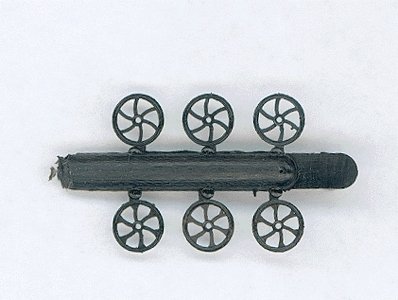 Brake Wheel -- Plastic pkg(6), HO, Cal Scale 487