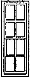 Windows -- Double-Hung, 8-Pane pkg(8), HO, Grandt Line Products Inc 5255