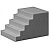 Concrete Staircase, HO, Pikestuff 1010