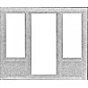 Doors -- Window & Center Door Combo, HO, Pikestuff 1115