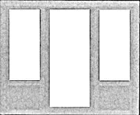 Doors -- Window & Center Door Combo, HO, Pikestuff 1115