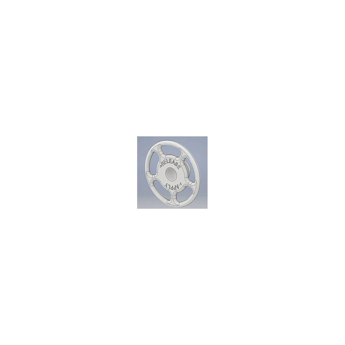 Loco Brake Wheel Kidney Bean -- 20′ Scale Diameter - Plastic pkg(2), HO, Cal Scale 190735
