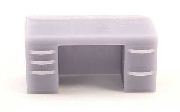 Work Desk -- Drawers on Both Sides, HO, All Scale Miniatures 871852