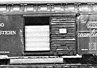 Signode Grain Doors -- Red Lettering, HO, Jaeger HO Products 2000